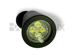 KESTRAL Adjustable Head Wall Spotlight Aluminium Black