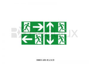 EMEX-LED. Up. Down. Left. Right Arrow Exit Legends