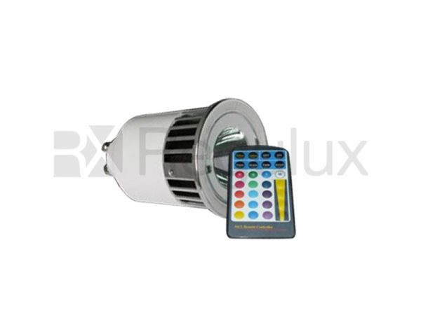 SPECTRA/GU10. Spectraled 5w GU10 Lamp with Remote Control
